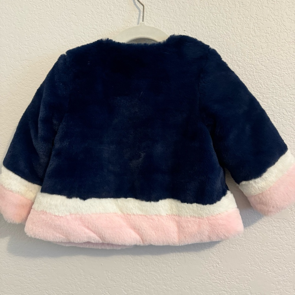 A Set of Little Me Faux Fur Baby Toddler Pea Coat and Leggings. Size 18M. - Picture 12 of 15